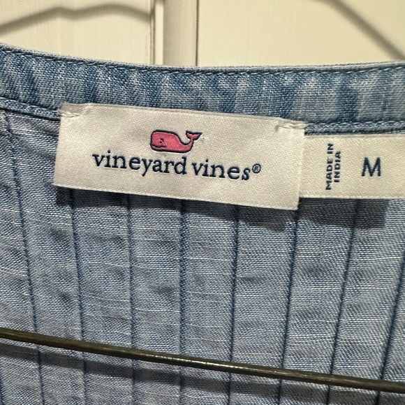 Vineyard Vines Chambray Sleeveless Dress, Size M - Picture 2 of 7